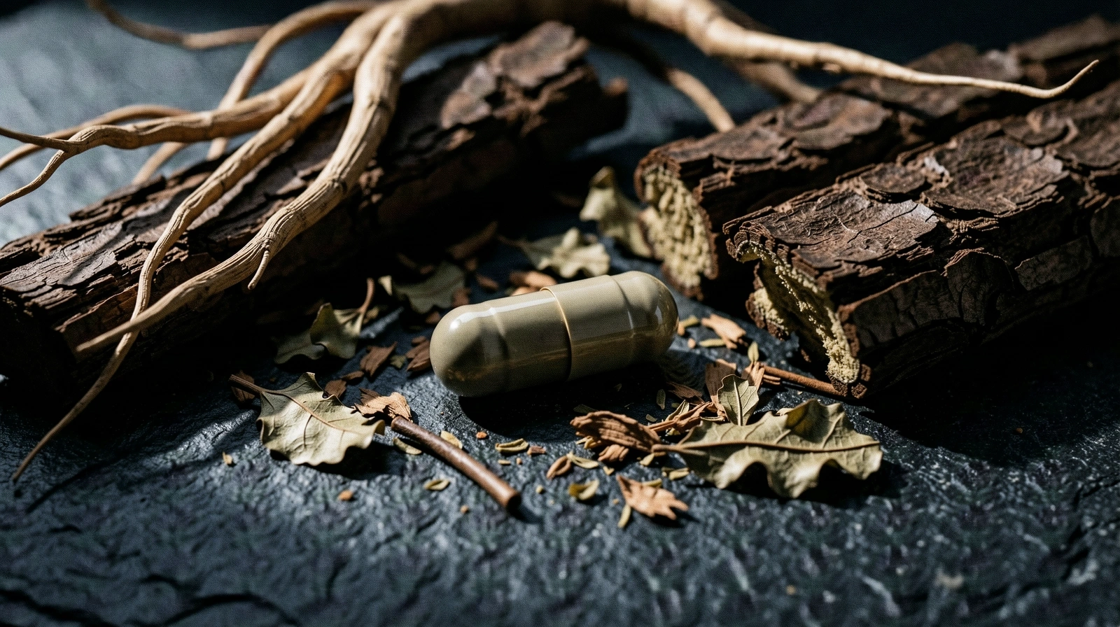 Macro detail of botanical ingredients