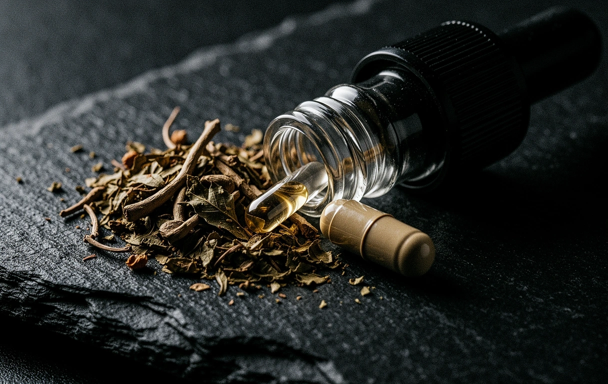 Botanical detail representing natural vitality